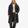 Abrigo acolchado largo con capucha Hooded