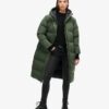 Abrigo acolchado largo con capucha Hooded