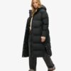 Abrigo acolchado largo con capucha Hooded