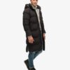 Abrigo acolchado largo con capucha Hooded