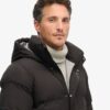 Abrigo acolchado largo con capucha Hooded