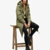 Abrigo acolchado largo con capucha Hooded