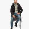 Abrigo acolchado largo con capucha Hooded