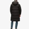 Abrigo acolchado largo con capucha Hooded