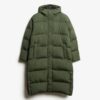 Abrigo acolchado largo con capucha Hooded