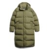 Abrigo acolchado largo con capucha Hooded