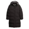 Abrigo acolchado largo con capucha Hooded