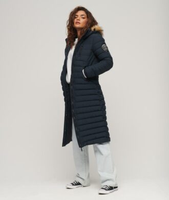Abrigo acolchado largo Hooded Fuji