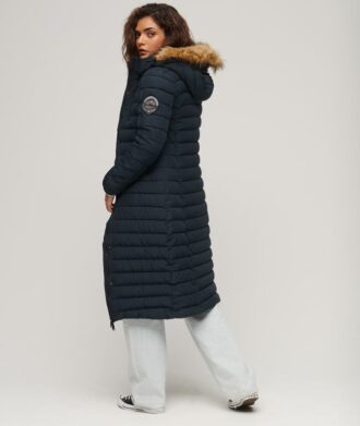 Abrigo acolchado largo Hooded Fuji