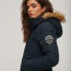 Abrigo acolchado largo Hooded Fuji