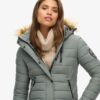Abrigo acolchado largo Hooded Fuji
