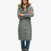 Abrigo acolchado largo Hooded Fuji