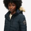 Abrigo Hooded de media longitud Puffer Fuji