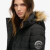 Abrigo Hooded de media longitud Puffer Fuji
