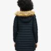 Abrigo Hooded de media longitud Puffer Fuji
