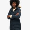 Abrigo Hooded de media longitud Puffer Fuji