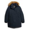 Abrigo Hooded de media longitud Puffer Fuji