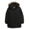 Abrigo Hooded de media longitud Puffer Fuji