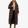 Abrigo Puffer largo con capucha
