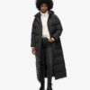 Abrigo Puffer largo con capucha