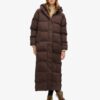 Abrigo Puffer largo con capucha
