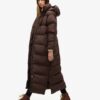 Abrigo Puffer largo con capucha