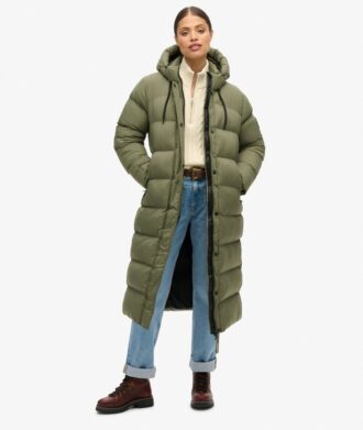 Abrigo Puffer largo Rip-Stop
