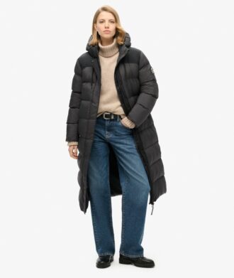 Abrigo Puffer largo Rip-Stop
