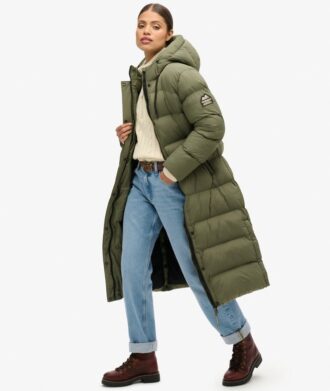 Abrigo Puffer largo Rip-Stop