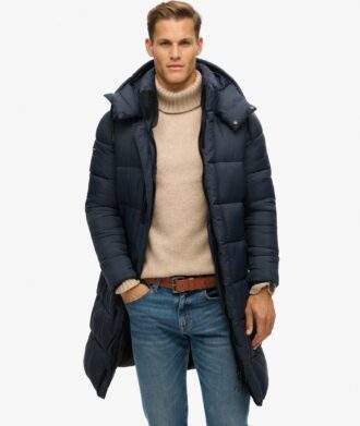 Abrigo Puffer largo ripstop