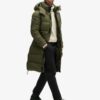 Abrigo Puffer largo ripstop