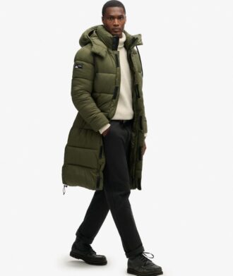 Abrigo Puffer largo ripstop