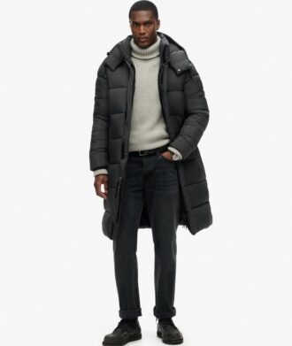 Abrigo Puffer largo ripstop