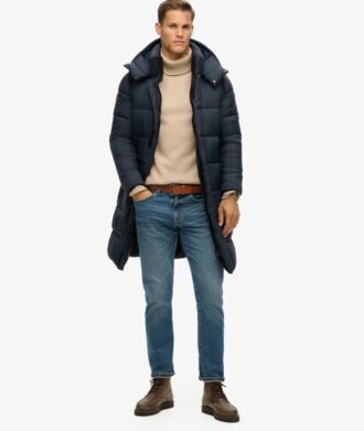 Abrigo Puffer largo ripstop