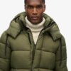 Abrigo Puffer largo ripstop