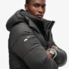 Abrigo Puffer largo ripstop