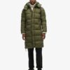 Abrigo Puffer largo ripstop