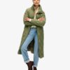 Abrigo superlargo con forro Quilted