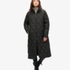 Abrigo superlargo con forro Quilted