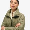 Abrigo superlargo con forro Quilted