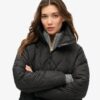Abrigo superlargo con forro Quilted