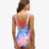 Bañador con espalda redondeada estampado