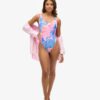 Bañador con espalda redondeada estampado