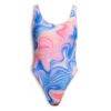 Bañador con espalda redondeada estampado