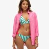 Braguita de bikini atrevida a rayas