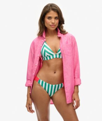 Braguita de bikini atrevida a rayas