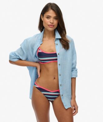 Braguitas de bikini recicladas a rayas