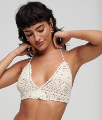 Bralette halter de ganchillo