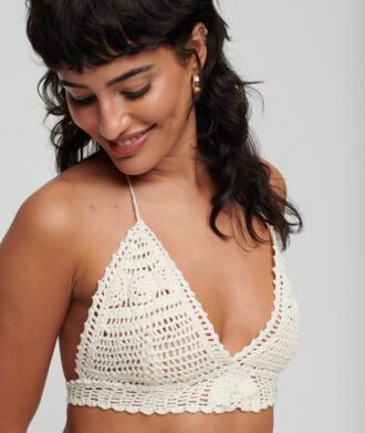 Bralette halter de ganchillo
