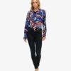 Camisa ajustada estampada estilo años 70